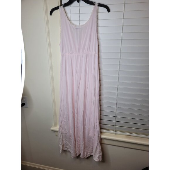 VTG Miss Elaine Pink Lace Trimmed Nightgown S SEXY Slip dress Sheer Lingerie - Picture 7 of 7